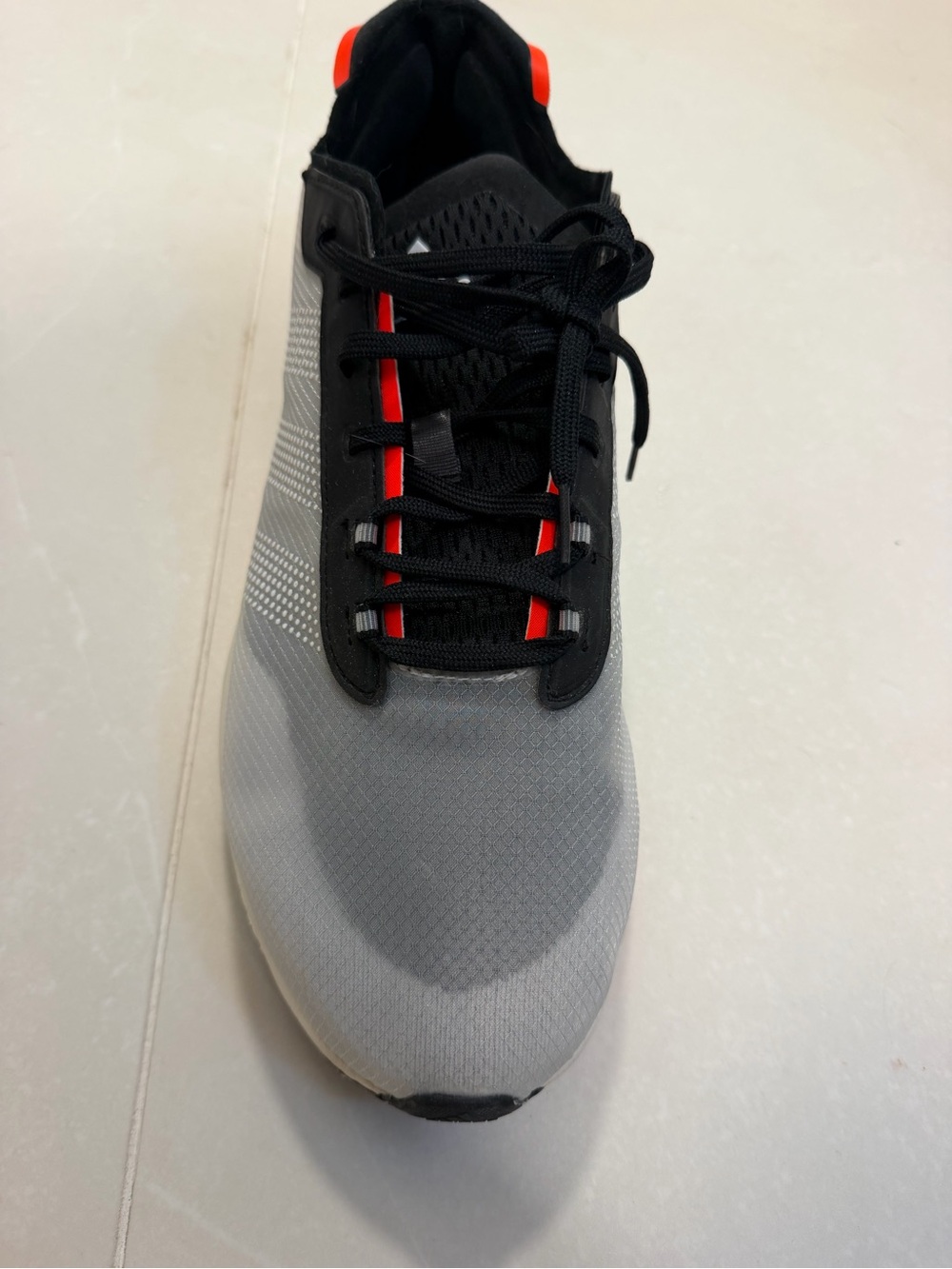 Adidas Boots Men’s Gray and Black Sneakers with Red Accents - Picture 3 of 4